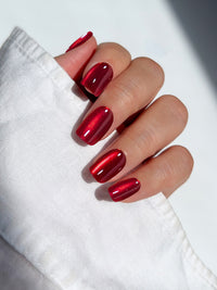 red velvet nails for christmas holiday nails cute short press on nails