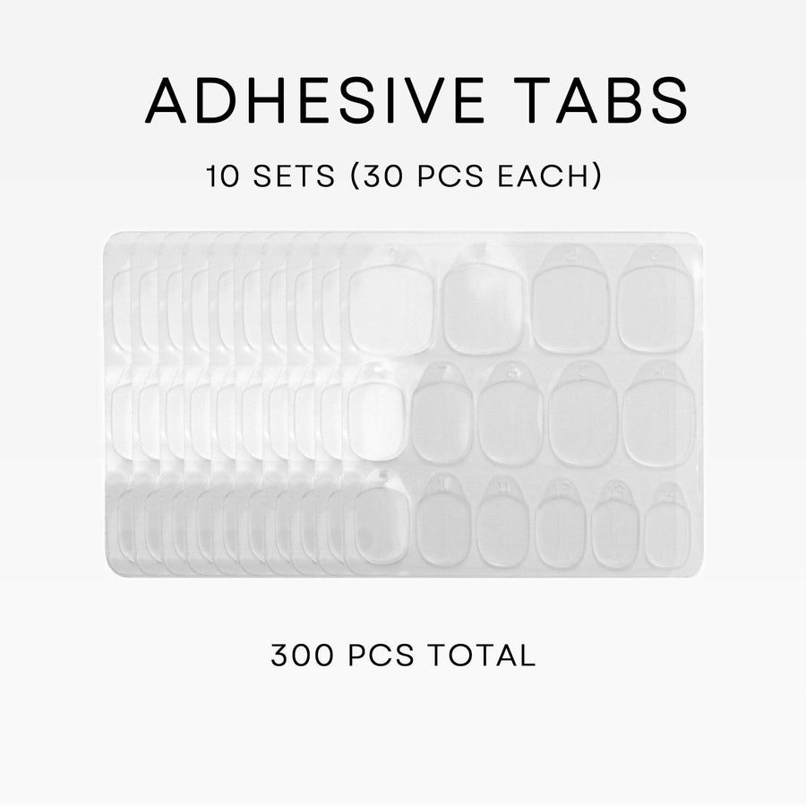 Premium Adhesive Tabs (10 Pack) - Press On Nails Short Almond Natural Looking Fake Nails Frst Class Beauty